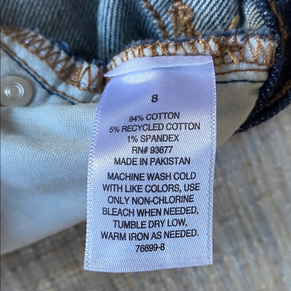 Women's A.N.A. Wide-Leg High-Waisted Dark Blue Jeans - Picture 4 of 14